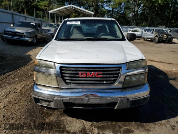 2004 GMC Canyon SLE Z71 with VIN 1GTDT196X48186384, listed as a Copart auction lot 75022394 with 266,456 mi miles and Salvage Title. Bid and sale history available at carsss.com. Image 5.