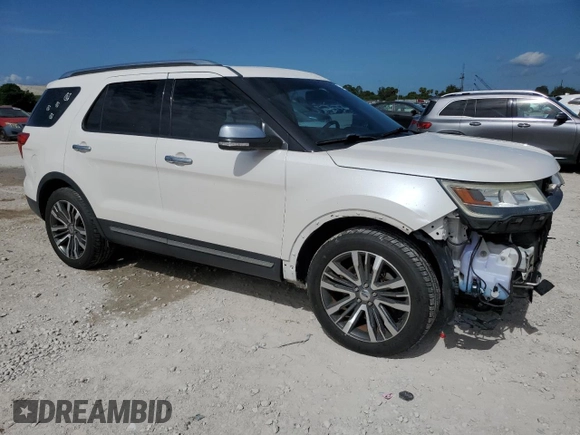 2016 Ford Explorer Platinum with VIN 1FM5K8HT0GGC20507, listed as a Copart auction lot 62816195 with 96,763 mi miles and Salvage title. Bid and sale history available at DreamBid. Image 4.