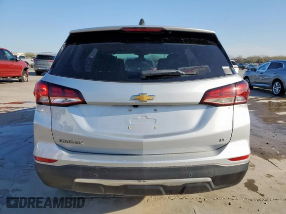 2022 Chevrolet Equinox LT with VIN 3GNAXKEV2NL212058, listed as a Copart auction lot 50015495 with 44,651 mi miles and Salvage Title. Bid and sale history available at DreamBid. Image 6.