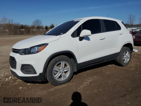 2021 Chevrolet Trax LS with VIN KL7CJNSB6MB349841, listed as a Copart auction lot 48865625 with 33,936 mi miles and Salvage Title. Bid and sale history available at carsss.com. Image 1.