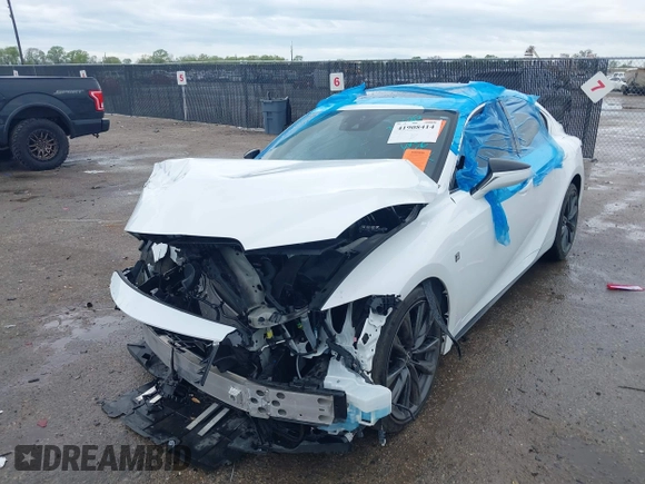 2023 Lexus IS 350 F Sport with VIN JTHGZ1B27P5071491, listed as a IAAI auction lot 41908414 with 24,622 mi miles and . Bid and sale history available at DreamBid. Image 18.