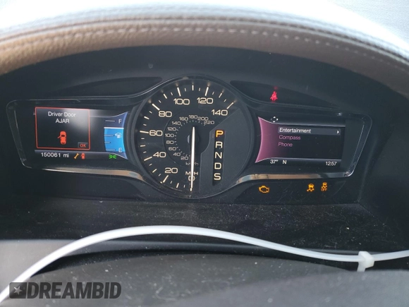 2014 Lincoln MKX with VIN 2LMDJ8JK3EBL03907, listed as a Copart auction lot 87612065 with 150,061 mi miles and Salvage Title. Bid and sale history available at DreamBid. Image 9.