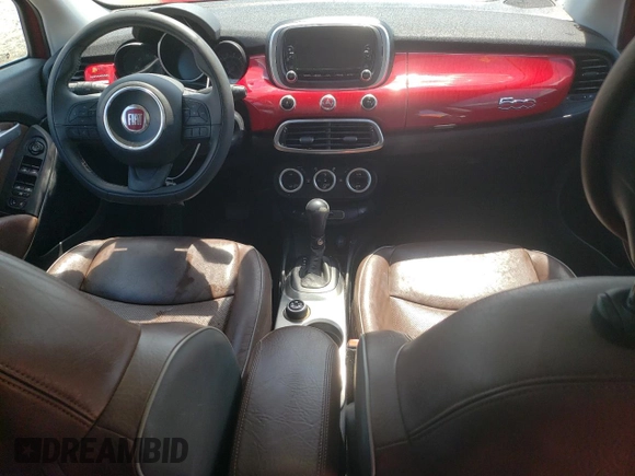2017 FIAT 500X Lounge with VIN ZFBCFXDB4HP591388, listed as a Copart auction lot 59065624 with 135,494 mi miles and Salvage title. Bid and sale history available at DreamBid. Image 8.