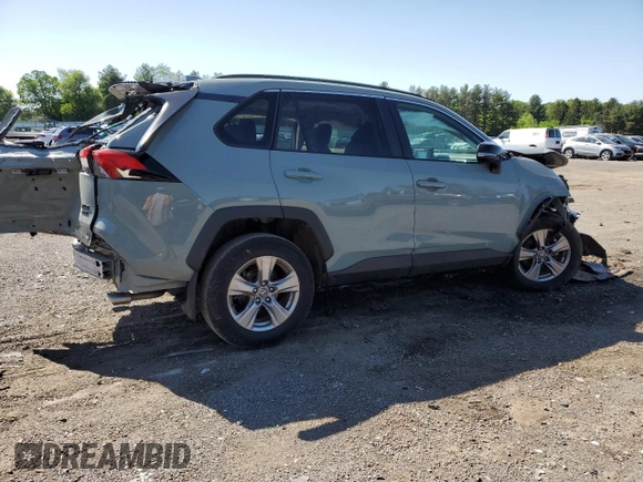 2022 Toyota RAV4 XLE with VIN 2T3P1RFV1NW259179, listed as a Copart auction lot 57253525 with 55,764 mi miles and Salvage title. Bid and sale history available at DreamBid. Image 3.