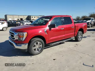 2021 Ford F-150 XL with VIN 1FTFW1E81MKE62834, listed as a Copart auction lot 84880544 with 45,455 mi miles and Salvage Title. Bid and sale history available at carsss.com. Image 1.