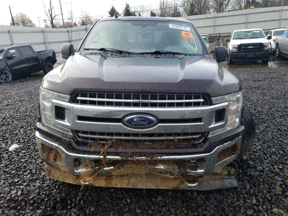 2018 Ford F-150 XL with VIN 1FTEW1EP5JFA02664, listed as a Copart auction lot 45900715 with 105,838 mi miles and Salvage Title. Bid and sale history available at carsss.com. Image 5.
