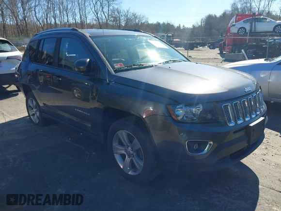 2016 Jeep Compass High Altitude Edition with VIN 1C4NJDEB2GD746490, listed as a IAAI auction lot 41704628 with 95,732 mi miles. Bid and sale history available at carsss.com. Image 1.