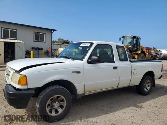 2003 Ford Ranger XL with VIN 1FTYR14V13PB27260, listed as a Copart auction lot 86843294 with 96,342 mi miles and Salvage Title. Bid and sale history available at carsss.com. Image 1.