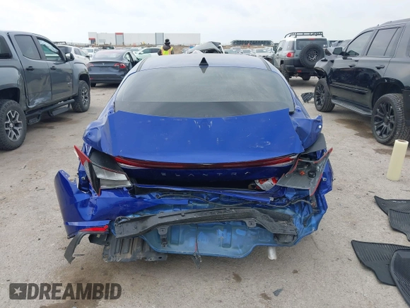 2023 Hyundai Elantra SEL with VIN KMHLS4AGXPU564831, listed as a IAAI auction lot 42072690 with 16,757 mi miles and . Bid and sale history available at DreamBid. Image 16.