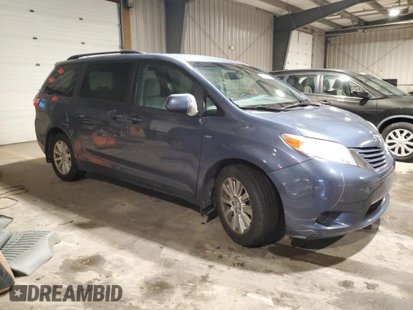 2016 Toyota Sienna LE with VIN 5TDJK3DC1GS130722, listed as a Copart auction lot 80244024 with 129,602 mi miles and Salvage Title. Bid and sale history available at carsss.com. Image 4.
