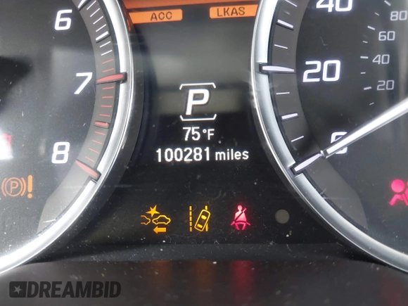 2019 Acura MDX Advance with VIN 5J8YD3H89KL001475, listed as a IAAI auction lot 42489400 with 100,281 mi miles and . Bid and sale history available at DreamBid. Image 16.