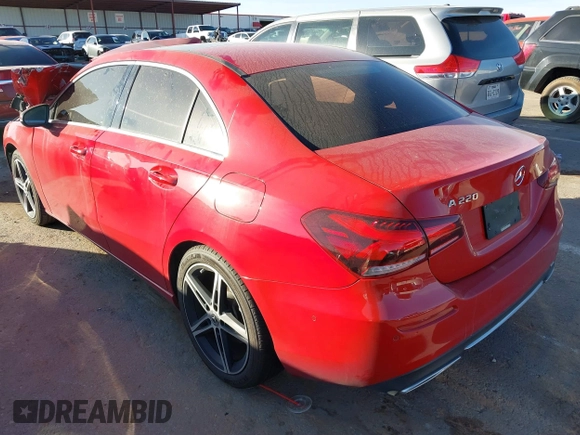 2019 Mercedes-Benz A 220 with VIN WDD3G4EB0KW026615, listed as a IAAI auction lot 41108913 with Not Provided miles and . Bid and sale history available at DreamBid. Image 2.