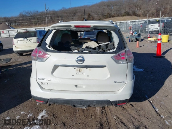 2016 Nissan Rogue SV with VIN 5N1AT2MV7GC875061, listed as a IAAI auction lot 41297172 with 121,135 mi miles. Bid and sale history available at carsss.com. Image 16.