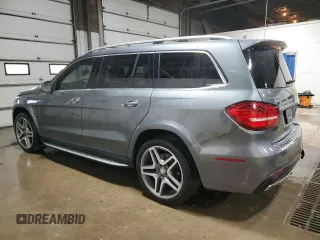 2017 Mercedes-Benz GLS 550 with VIN 4JGDF7DE6HA840543, listed as a Copart auction lot 38720824 with 53,722 mi miles and . Bid and sale history available at DreamBid. Image 2.