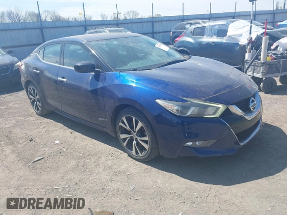 2016 Nissan Maxima SV z VIN 1N4AA6AP3GC386959, wystawiony jako IAAI lot #41886544 z przebiegiem 155 362 mil mil oraz . Historia ofert i sprzedaży dostępna na DreamBid. Obrazek 1.