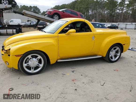 2004 Chevrolet SSR LS with VIN 1GCES14P94B103652, listed as a Copart auction lot 49333685 with 28,415 mi miles and Salvage Title. Bid and sale history available at DreamBid. Image 1.