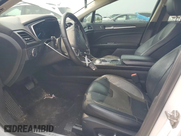 2019 Ford Fusion Titanium with VIN 3FA6P0K91KR217096, listed as a Copart auction lot 57796185 with 84,128 mi miles and Salvage title. Bid and sale history available at DreamBid. Image 7.