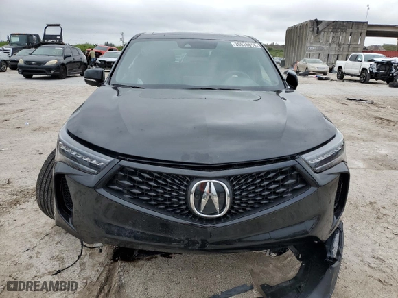 2023 Acura RDX w/A-Spec Package with VIN 5J8TC1H67PL002700, listed as a Copart auction lot 38978814 with 11,367 mi miles. Bid and sale history available at carsss.com. Image 5.