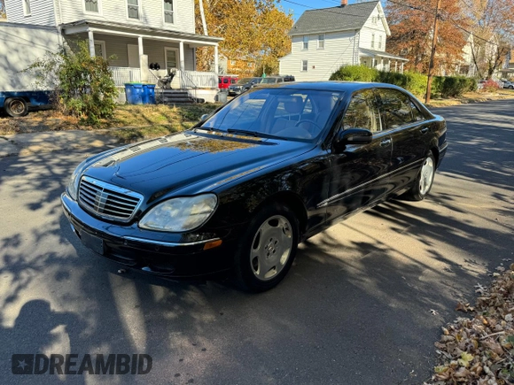 2002 Mercedes-Benz S-Class 6.0L with VIN WDBNG78J02A248557, listed as a Copart auction lot 79517004 with 42,020 mi miles and Clean Title. Bid and sale history available at carsss.com. Image 2.
