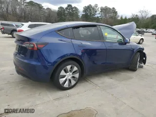 2023 Tesla Model Y Long Range with VIN 7SAYGDEE2PA096705, listed as a Copart auction lot 47790545 with 9,195 mi miles and Salvage Title. Bid and sale history available at carsss.com. Image 3.