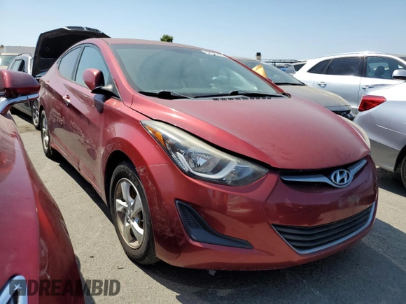 2014 Hyundai Elantra SE with VIN 5NPDH4AE8EH500106, listed as a Copart auction lot 62905174 with 126,750 mi miles and Clean Title. Bid and sale history available at DreamBid. Image 4.