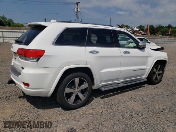 2015 Jeep Grand Cherokee Overland with VIN 1C4RJFCG6FC797653, listed as a Copart auction lot 65186695 with Not provided miles and Salvage title. Bid and sale history available at DreamBid. Image 3.