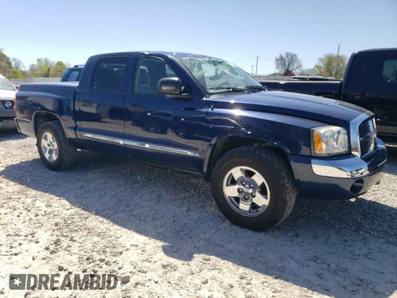 2005 Dodge Dakota Laramie with VIN 1D7HW58N35S158901, listed as a Copart auction lot 50382724 with 188,113 mi miles and Salvage Title. Bid and sale history available at DreamBid. Image 4.
