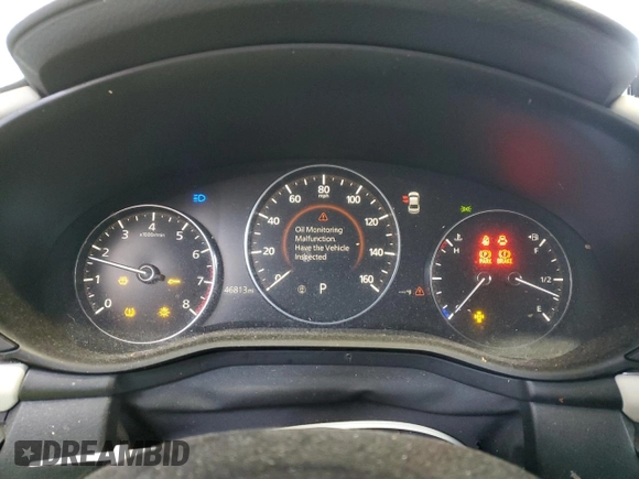 2019 Mazda 3 Premium with VIN 3MZBPAEM4KM105014, listed as a Copart auction lot 42347835 with 46,813 mi miles and Salvage Title. Bid and sale history available at DreamBid. Image 9.