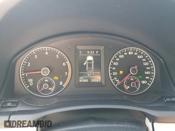 2012 Volkswagen Eos Komfort with VIN WVWBW7AH0CV001922, listed as a Copart auction lot 54378035 with 95,960 mi miles and Salvage Title. Bid and sale history available at DreamBid. Image 9.