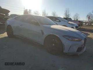 2022 BMW M4 Competition xDrive with VIN WBS43AZ0XNCL07336, listed as a Copart auction lot 42298385 with 16,107 mi miles and Salvage Title. Bid and sale history available at carsss.com. Image 4.