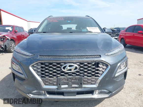 2021 Hyundai Kona Ultimate with VIN KM8K53A50MU601084, listed as a IAAI auction lot 41900099 with 56,171 mi miles. Bid and sale history available at carsss.com. Image 12.