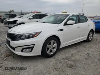 2015 Kia Optima LX z VIN KNAGM4A78F5645140, wystawiony jako Copart lot #53364945 z przebiegiem 91 649 mil mil oraz Szkoda całkowita • Salvage title. Historia ofert i sprzedaży dostępna na DreamBid. Obrazek 1.