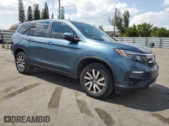 2022 Honda Pilot EX-L with VIN 5FNYF6H56NB009475, listed as a Copart auction lot 53142705 with 66,469 mi miles and Non repairable. Bid and sale history available at DreamBid. Image 4.