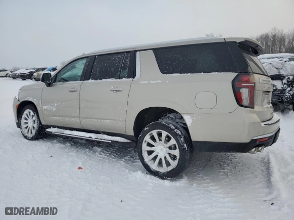 2022 Chevrolet Suburban Premier with VIN 1GNSKFKD5NR329213, listed as a Copart auction lot 89333405 with 0 mi miles and Clean Title. Bid and sale history available at carsss.com. Image 2.
