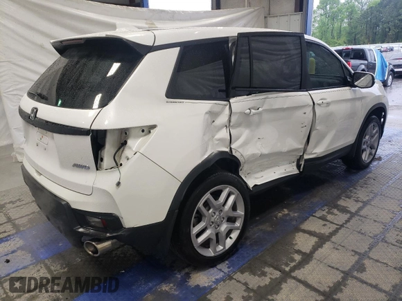 2024 Honda Passport EX-L с VIN 5FNYF8H54RB020153, выставлен на аукционе Copart как лот 59444465 с пробегом 13 958 миль миль и Списание • Salvage title. История ставок и продаж доступна на DreamBid. Изображение 3.