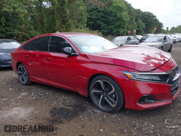2021 Honda Accord Sport with VIN 1HGCV2F3XMA017580, listed as a IAAI auction lot 40373988 with 15,973 mi miles and . Bid and sale history available at DreamBid. Image 13.