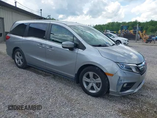 2018 Honda Odyssey EX with VIN 5FNRL6H59JB084243, listed as a IAAI auction lot 42108495 with 122,468 mi miles and . Bid and sale history available at DreamBid. Image 1.