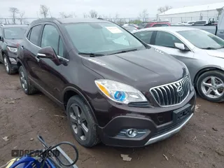 2014 Buick Encore Convenience with VIN KL4CJBSB1EB593409, listed as a IAAI auction lot 42017145 with 85,954 mi miles. Bid and sale history available at carsss.com. Image 1.