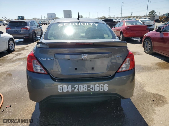 2018 Nissan Versa Sedan SV with VIN 3N1CN7AP1JL881091, listed as a Copart auction lot 48149825 with 0 mi miles and Salvage Title. Bid and sale history available at carsss.com. Image 6.