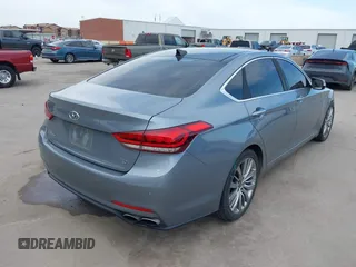2015 Hyundai Genesis 5.0L with VIN KMHGN4JF1FU096051, listed as a IAAI auction lot 41771204 with 74,038 mi miles. Bid and sale history available at carsss.com. Image 4.