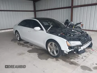 2013 Audi A8 4.0L with VIN WAUR2AFD1DN021687, listed as a IAAI auction lot 42460251 with 73,518 mi miles and . Bid and sale history available at DreamBid. Image 1.