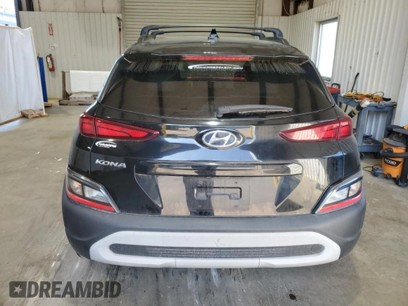 2022 Hyundai Kona SEL with VIN KM8K62AB4NU820788, listed as a Copart auction lot 50094145 with 81,683 mi miles and Salvage Title. Bid and sale history available at DreamBid. Image 6.