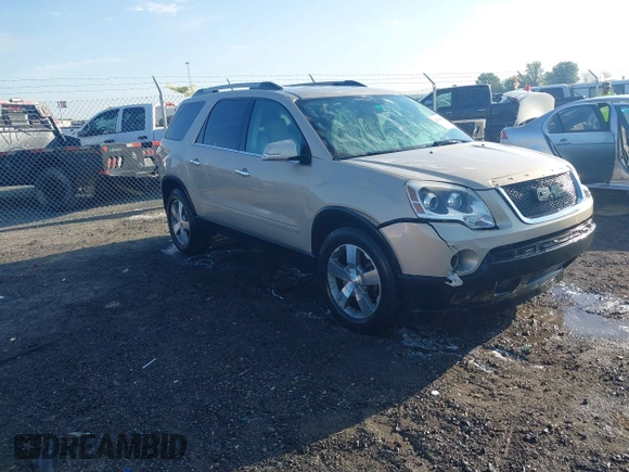 2012 GMC Acadia SLT1 with VIN 1GKKRREDXCJ154796, listed as a IAAI auction lot 42020825 with 71,464 mi miles. Bid and sale history available at carsss.com. Image 1.