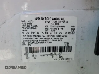 2018 Ford Edge SEL with VIN 2FMPK3J88JBC16740, listed as a Copart auction lot 49901395 with 118,259 mi miles and Salvage Title. Bid and sale history available at carsss.com. Image 13.