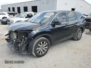 2020 Honda Pilot EX-L z VIN 5FNYF5H56LB009693, wystawiony jako Copart lot #55304385 z przebiegiem 82 790 mil mil oraz Szkoda całkowita • Salvage title. Historia ofert i sprzedaży dostępna na DreamBid. Obrazek 1.