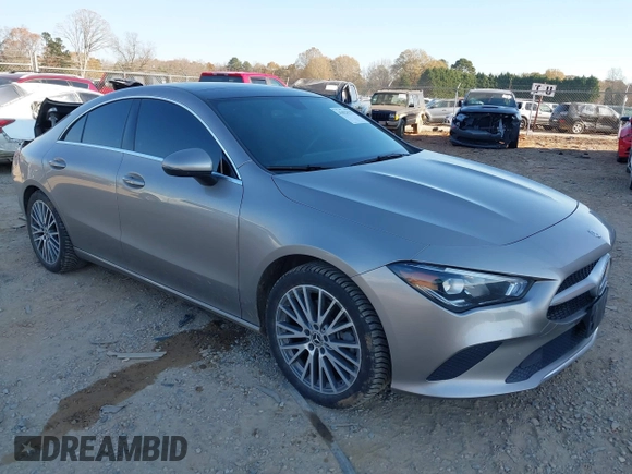 2020 Mercedes-Benz CLA with VIN WDD5J4HB1LN035806, listed as a IAAI auction lot 41023137 with 39,620 mi miles. Bid and sale history available at carsss.com. Image 1.