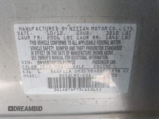 2013 Nissan Sentra SR z VIN 3N1AB7AP7DL617653, wystawiony jako IAAI lot #42520941 z przebiegiem 182 099 mil mil oraz . Historia ofert i sprzedaży dostępna na DreamBid. Obrazek 9.