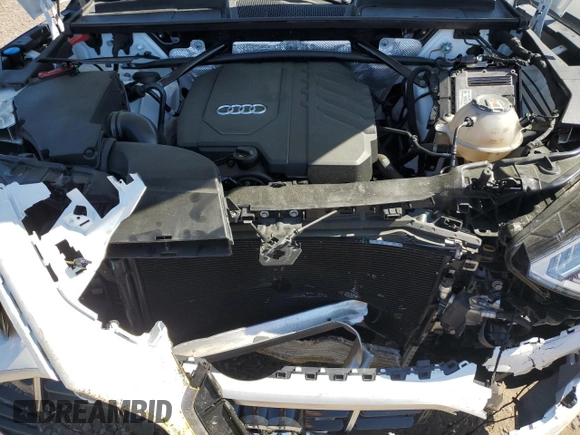 2022 Audi Q5 Premium with VIN WA1ABAFY8N2099612, listed as a Copart auction lot 53869445 with 32,603 mi miles and Salvage title. Bid and sale history available at DreamBid. Image 12.