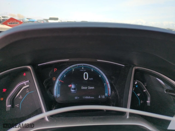 2017 Honda Civic Sedan EX with VIN 19XFC2F7XHE016355, listed as a Copart auction lot 52527645 with 114,868 mi miles and Salvage Title. Bid and sale history available at carsss.com. Image 9.