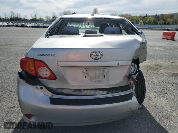 2009 Toyota Corolla with VIN JTDBL40E39J016154, listed as a Copart auction lot 54227655 with 195,545 mi miles and Salvage Title. Bid and sale history available at carsss.com. Image 6.